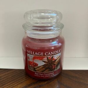 “RED HOT”  CINNAMON Village 2-wick Candle - 13.75oz -Valentine’s Day Gift! NEW!